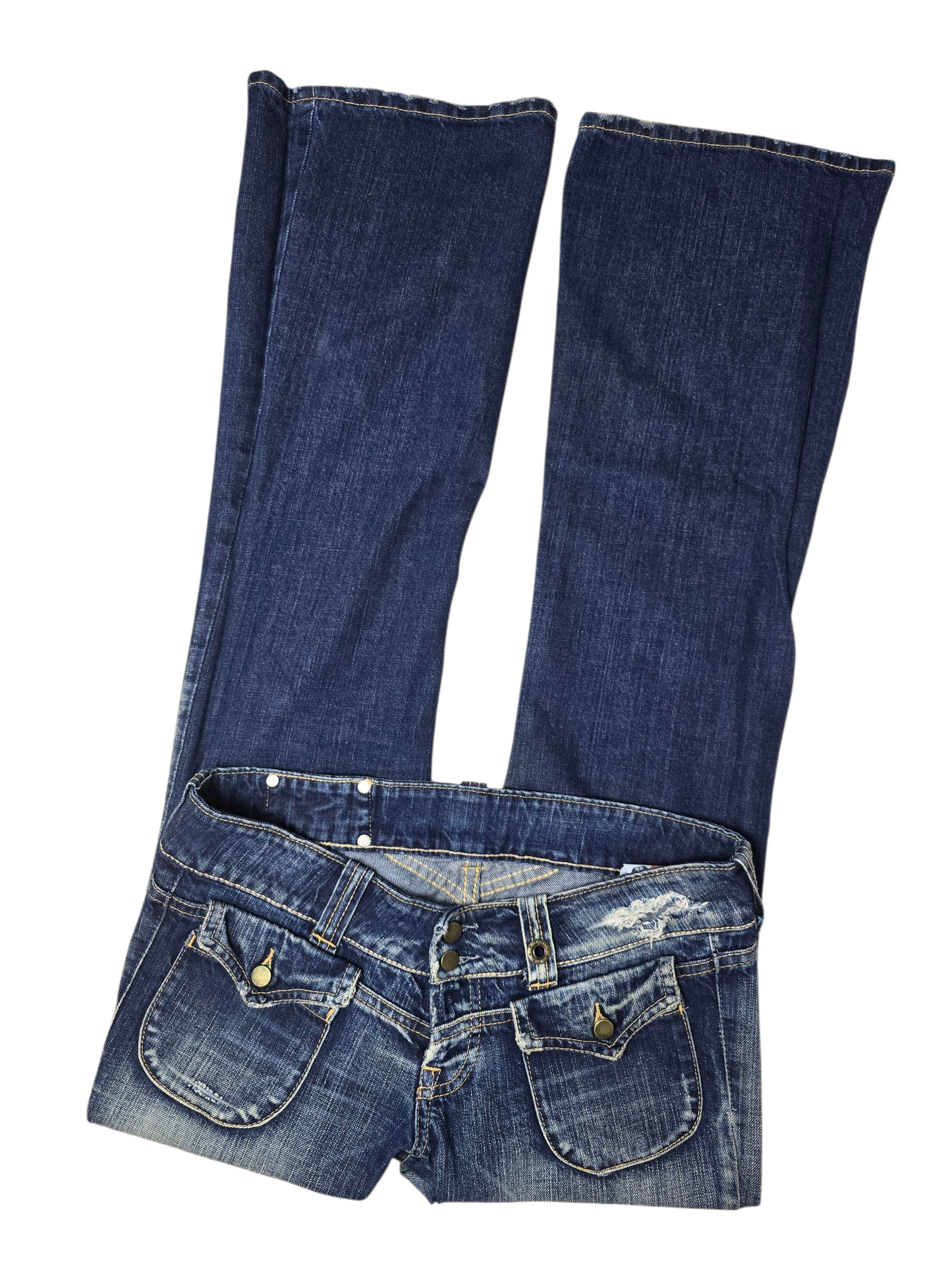 00s vintage bootcut low waist denim pants