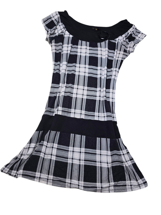 00s vintage downtown girl plaid dress