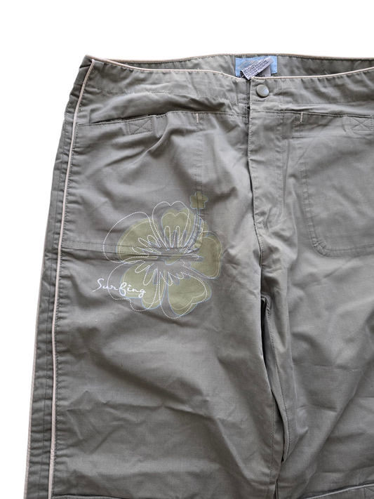 90s vintage beachwear pants