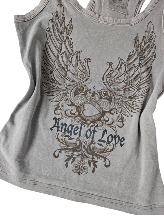 Y2k vintage printed softgrunge cowgirl top