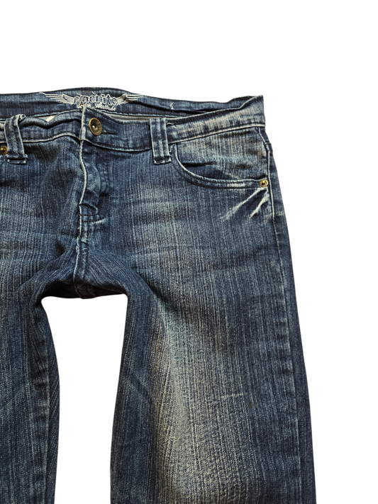 00s vintage denim bootcut pants - zimfriperie