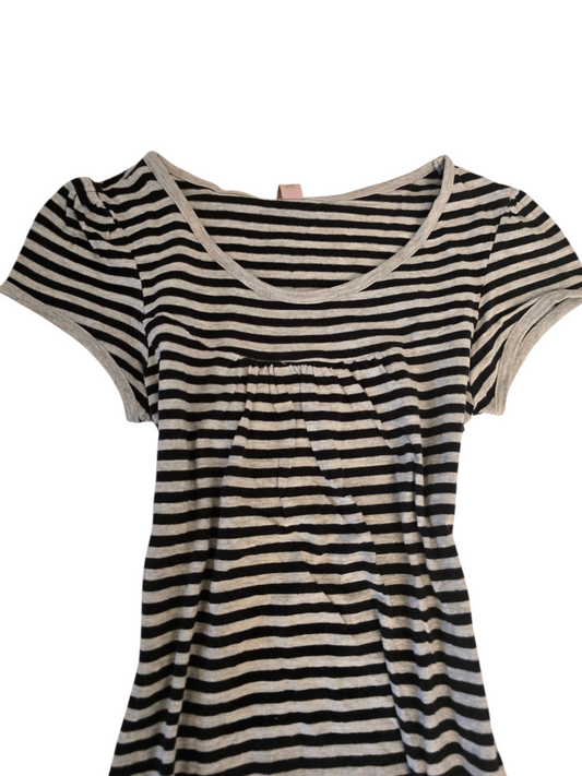 2000s vintage coquette babydoll striped top - zimfriperie
