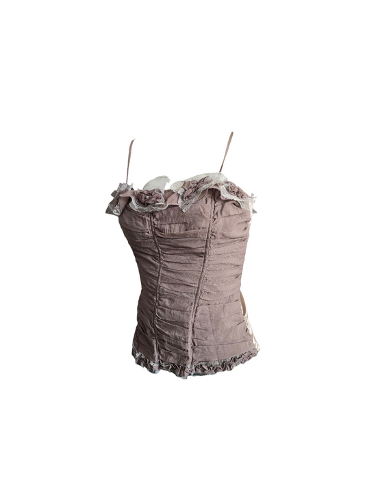 2000s vintage coquette baroque corset top - zimfriperie