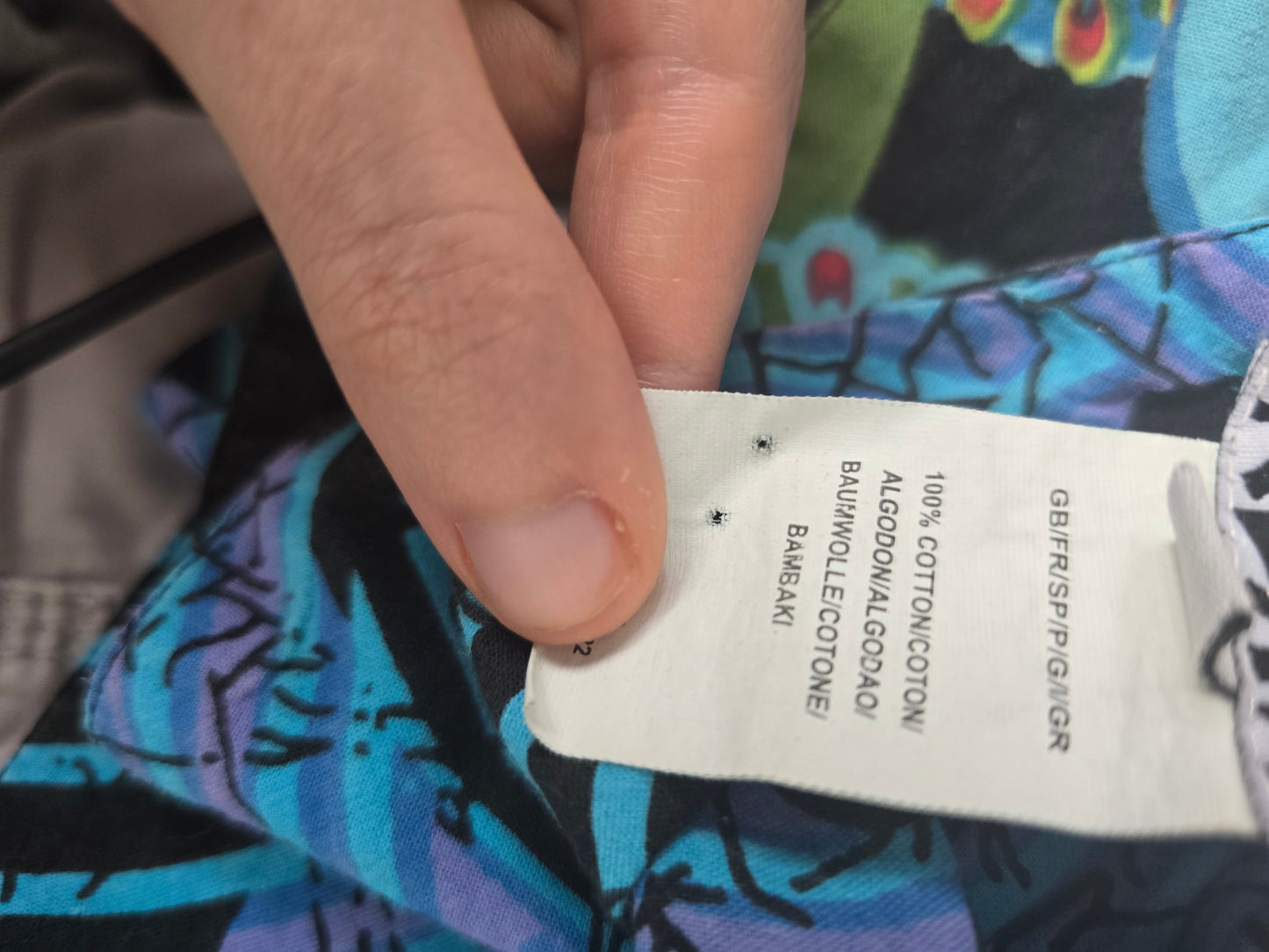 00s vintage reversible studded printed skirt - zimfriperie