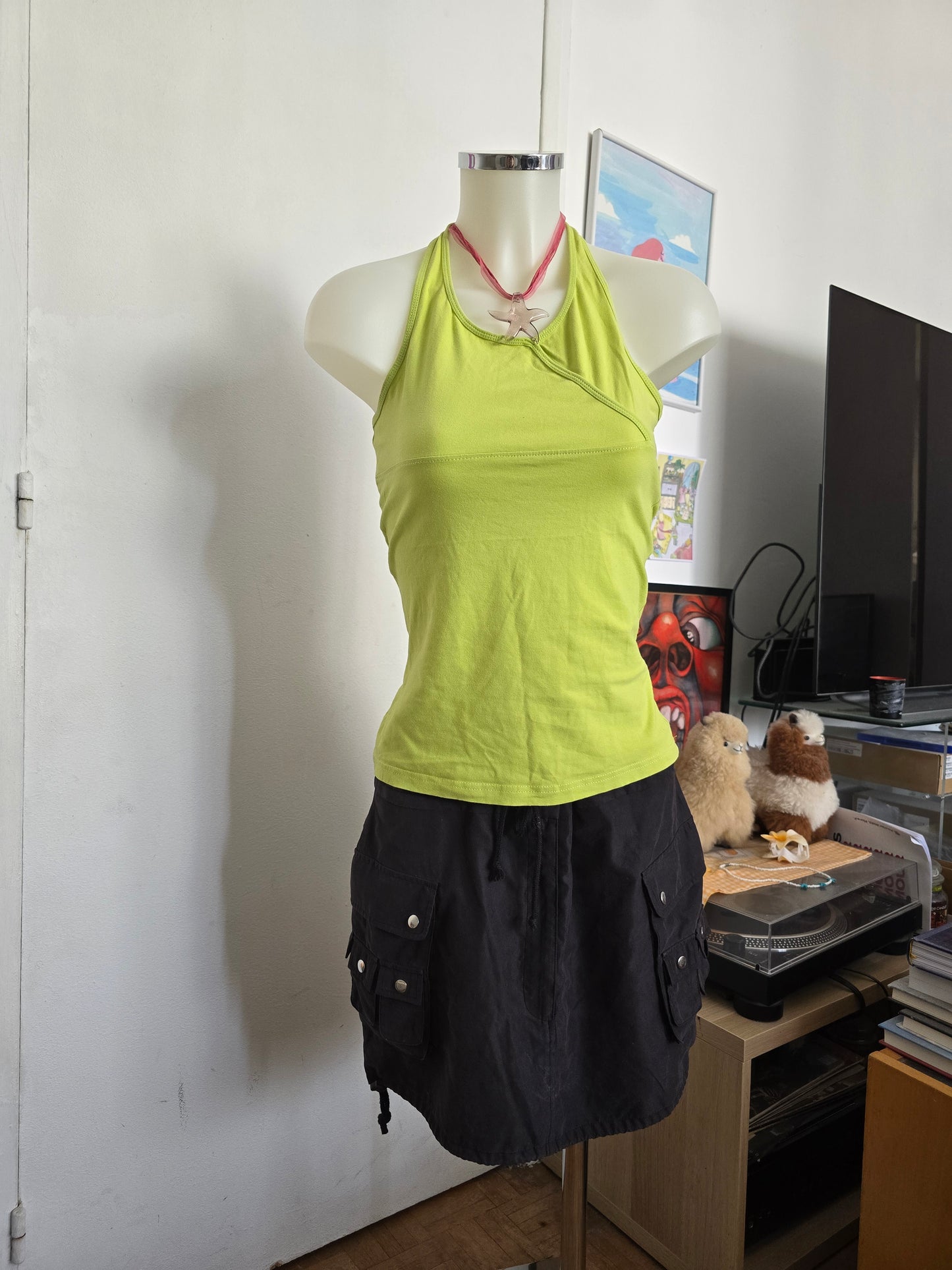 90s vintage downtown girl backless top