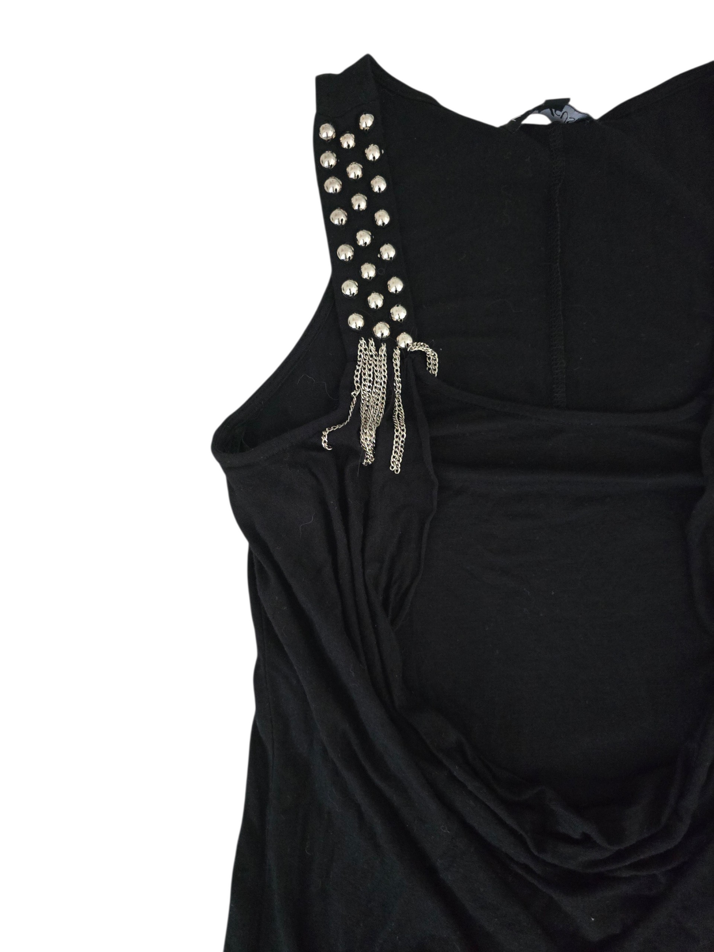 2000s vintage indie sleaze draped studded dress - zimfriperie