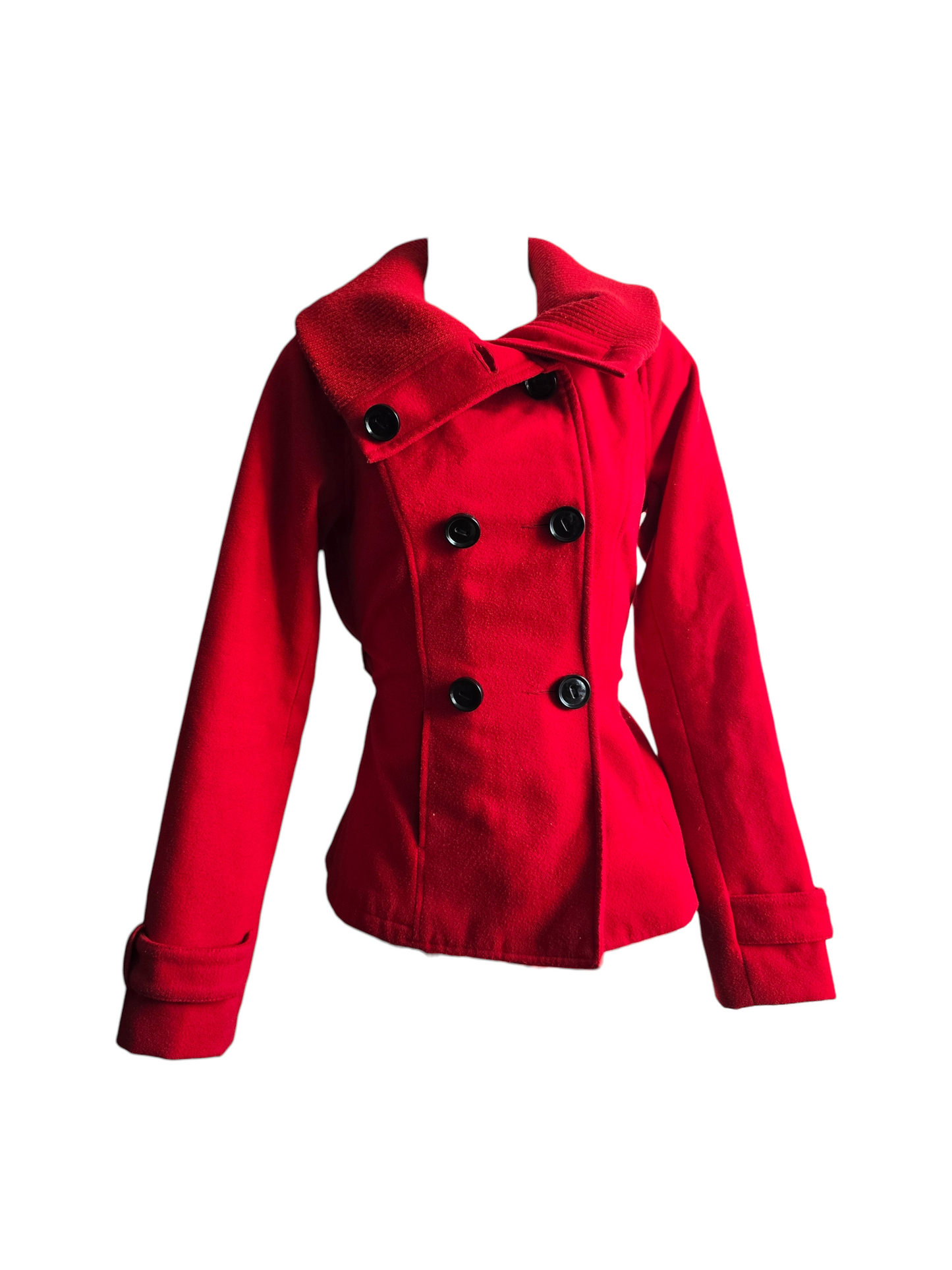 00s vintage indie sleaze red officer coat - zimfriperie