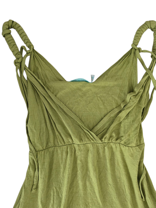 Y2k vintage bohemian asymmetric halter top
