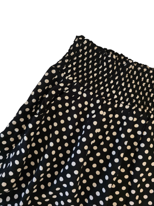 00s vintage downtown polka dots skirt