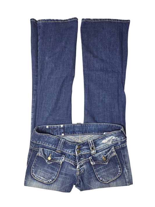 00s vintage bootcut denim pants low waist softgrunge jean vintage