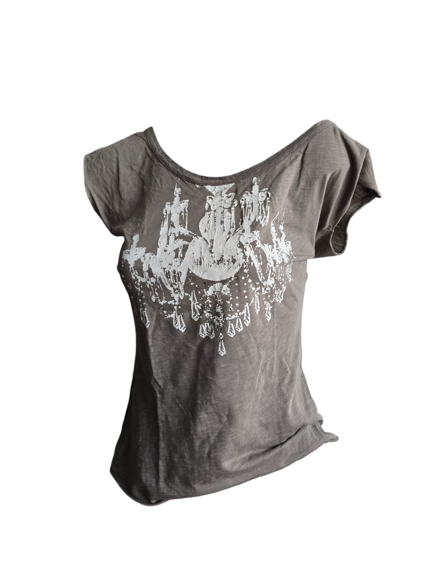 00s vintage softgrunge printed top - zimfriperie