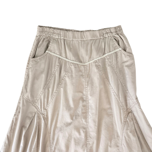 00s vintage mori kei neutral skirt