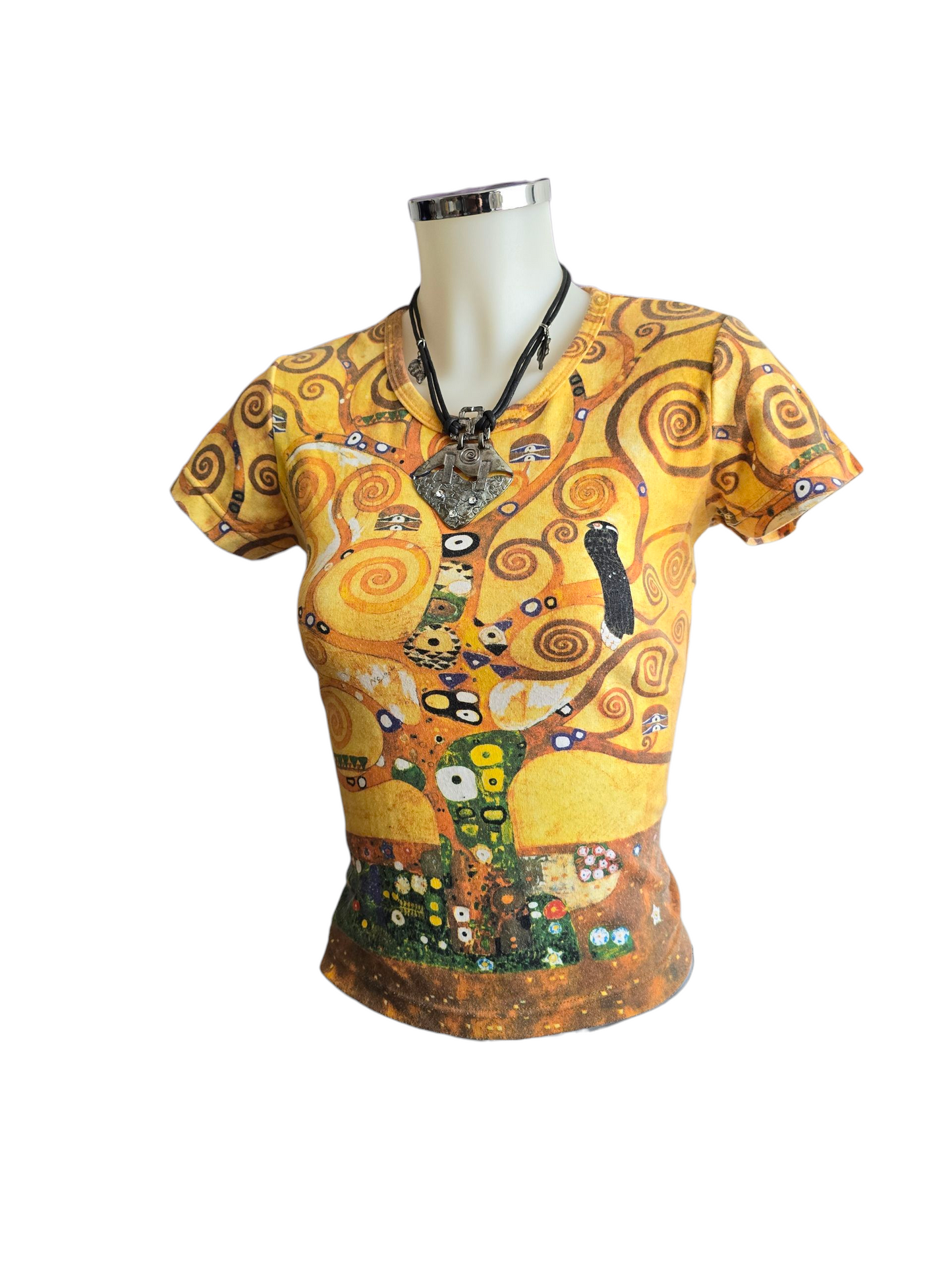 90s vintage archive Klimt printed top