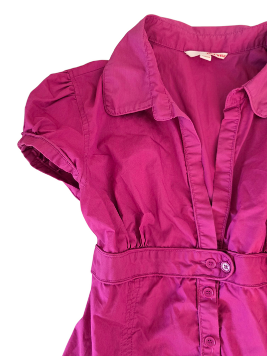 90s vintage flirty office shirt