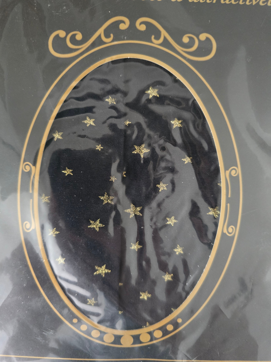 2000s vintage japan whimsy golden stars tights