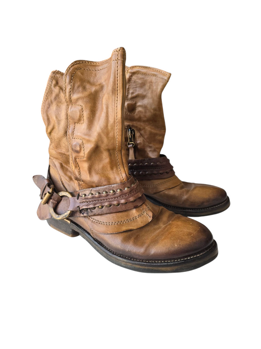 Y2k vintage biker boots