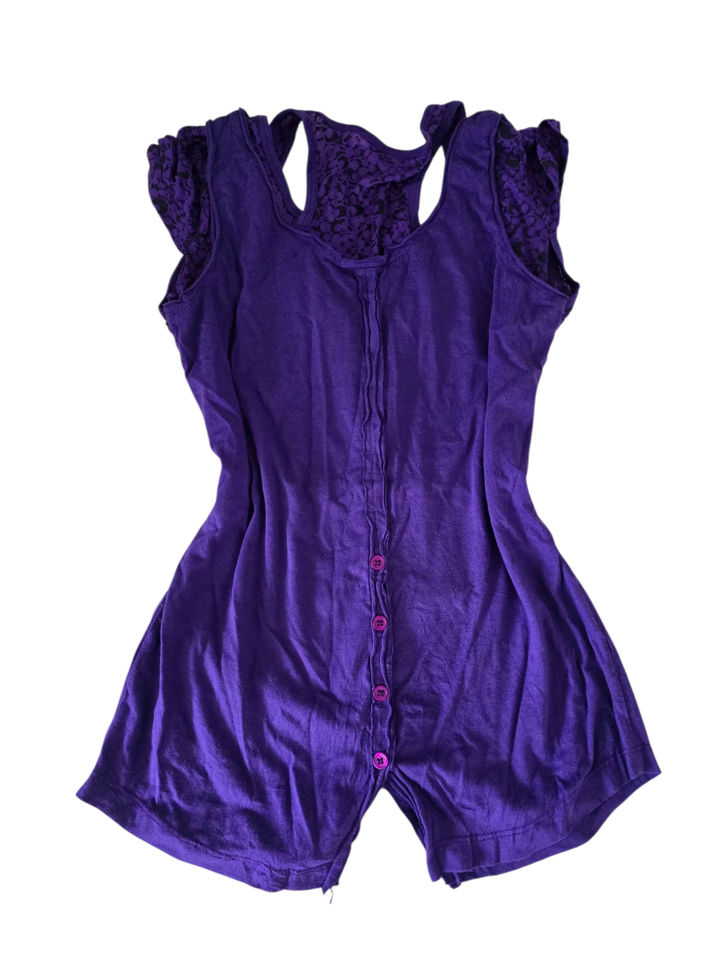 00s vintage softgrunge purple top