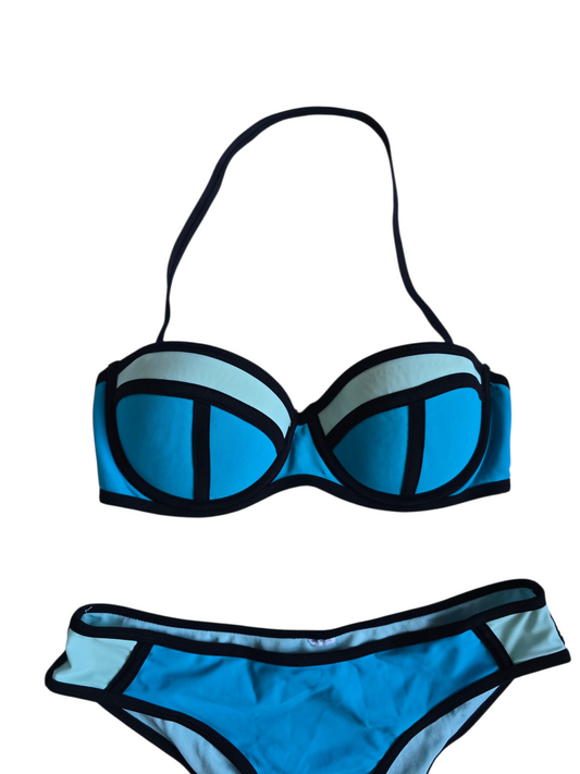 2010s swag bandage geometric bikini