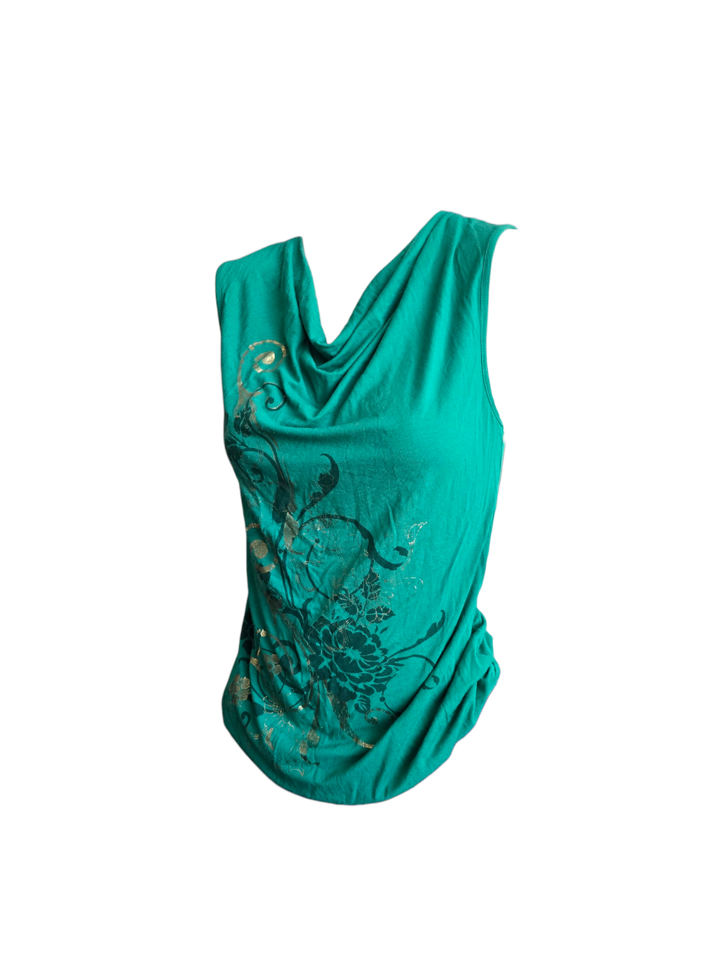 2000s vintage green slouchy mcbling top - zimfriperie