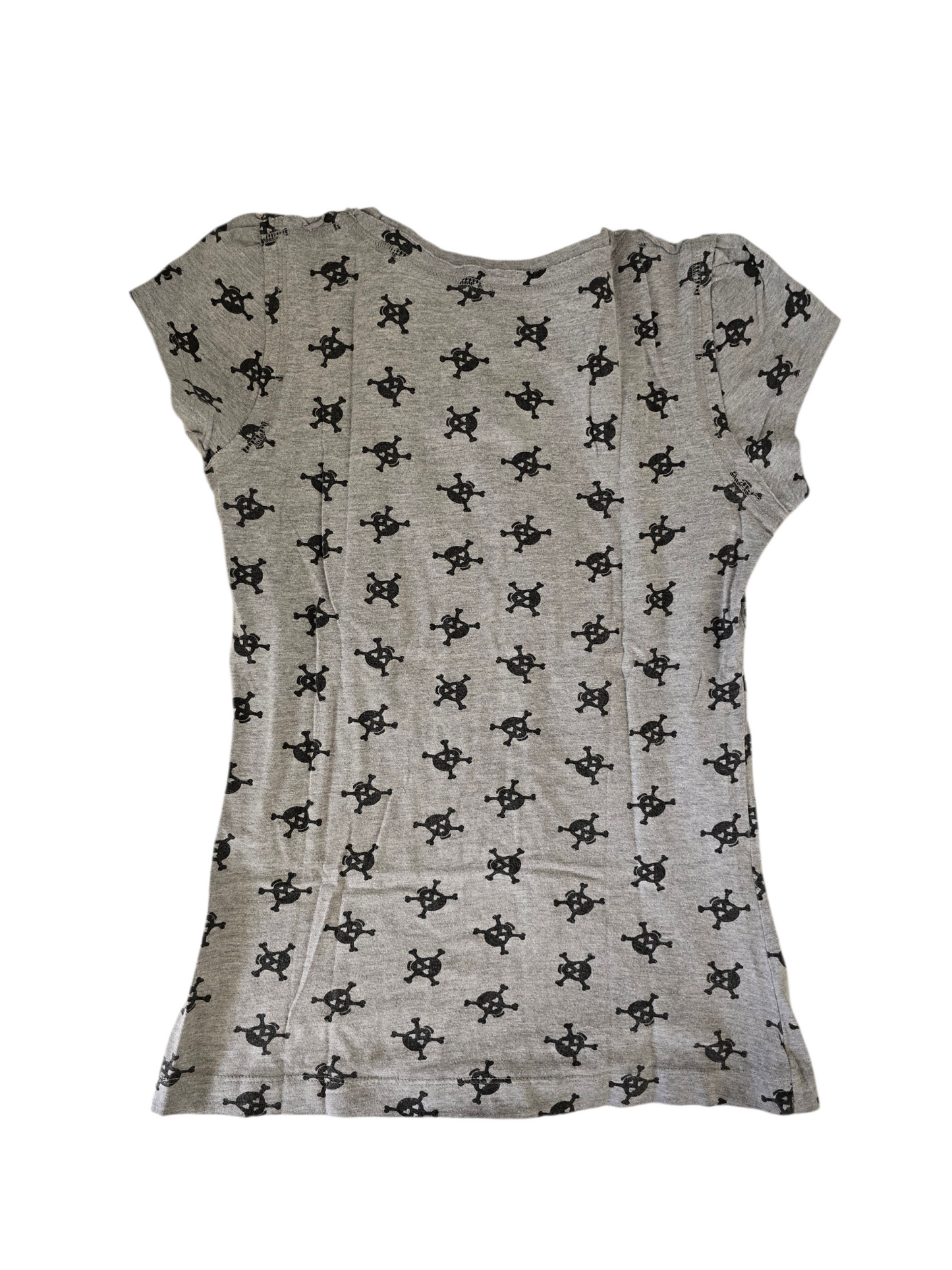 2000s vintage scene emo printed skull top - zimfriperie