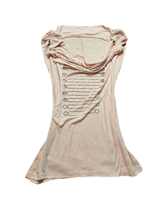 00s vintage pink indie sleaze officier top - zimfriperie