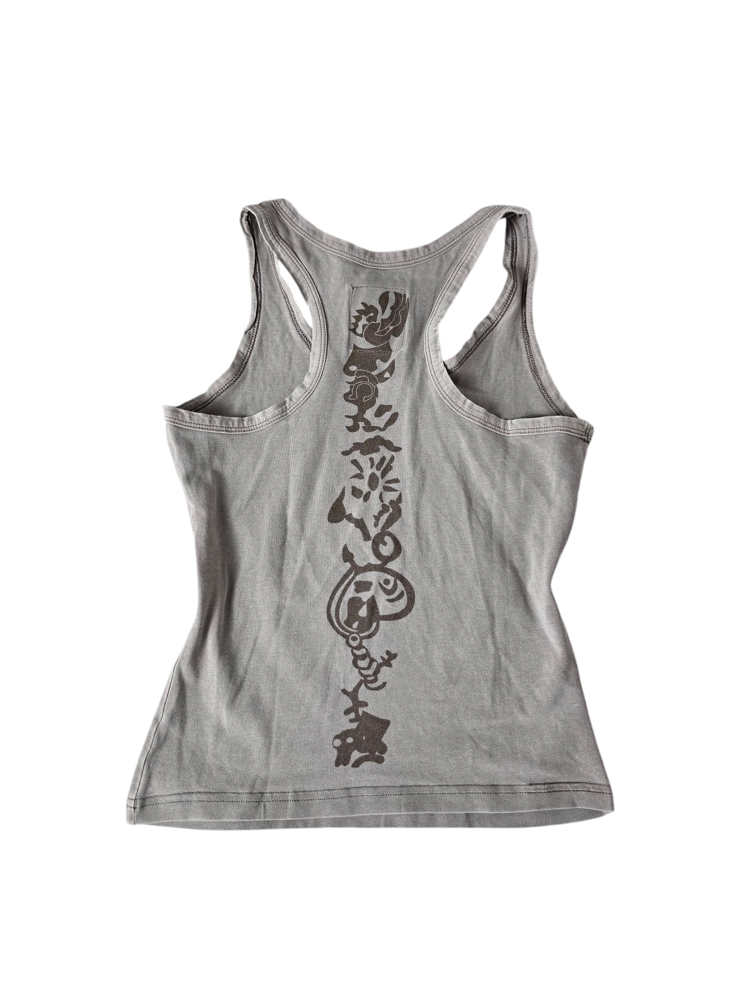 Y2k vintage printed softgrunge cowgirl top