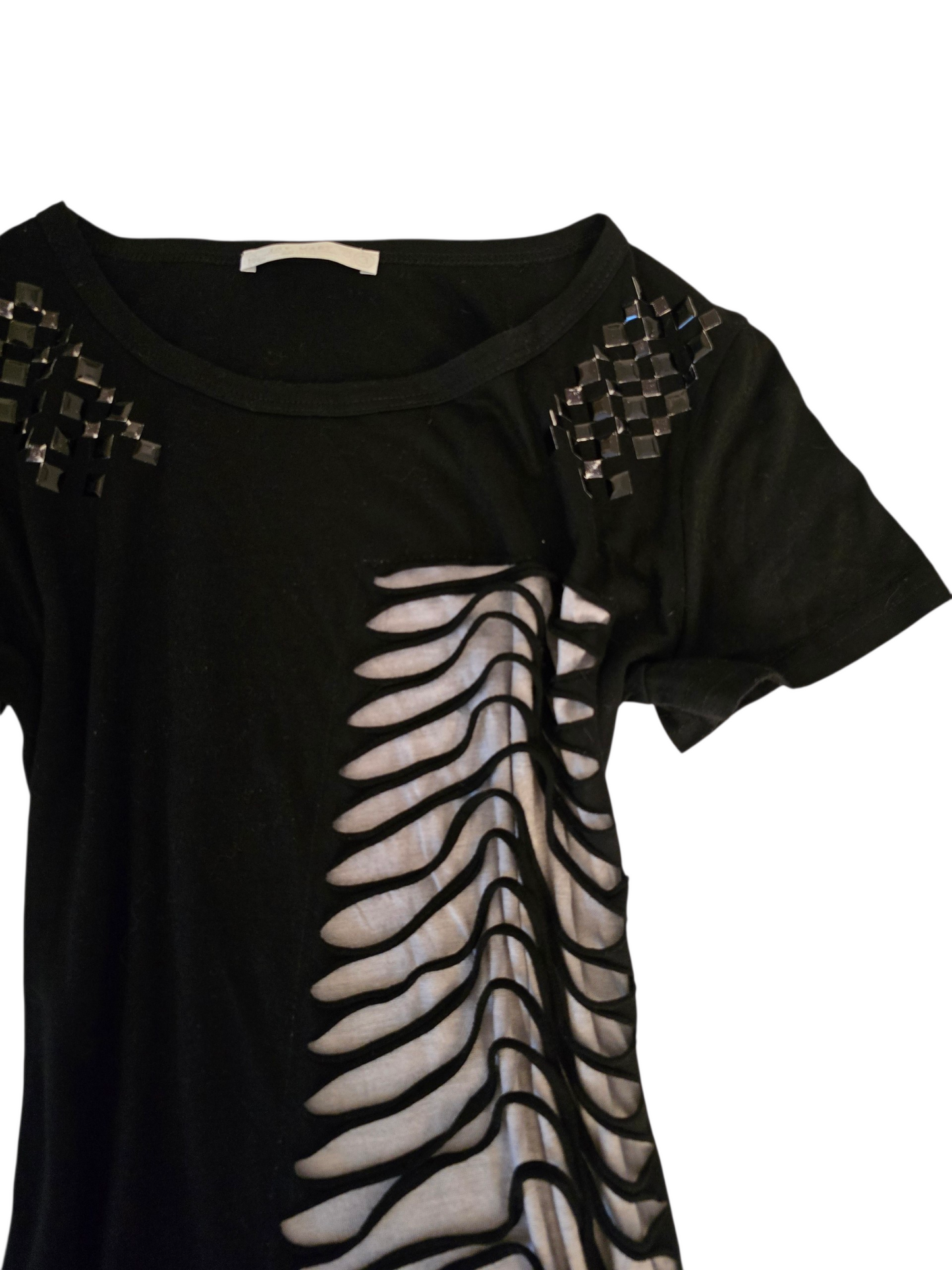 00s vintage distressed studded indie sleaze top - zimfriperie