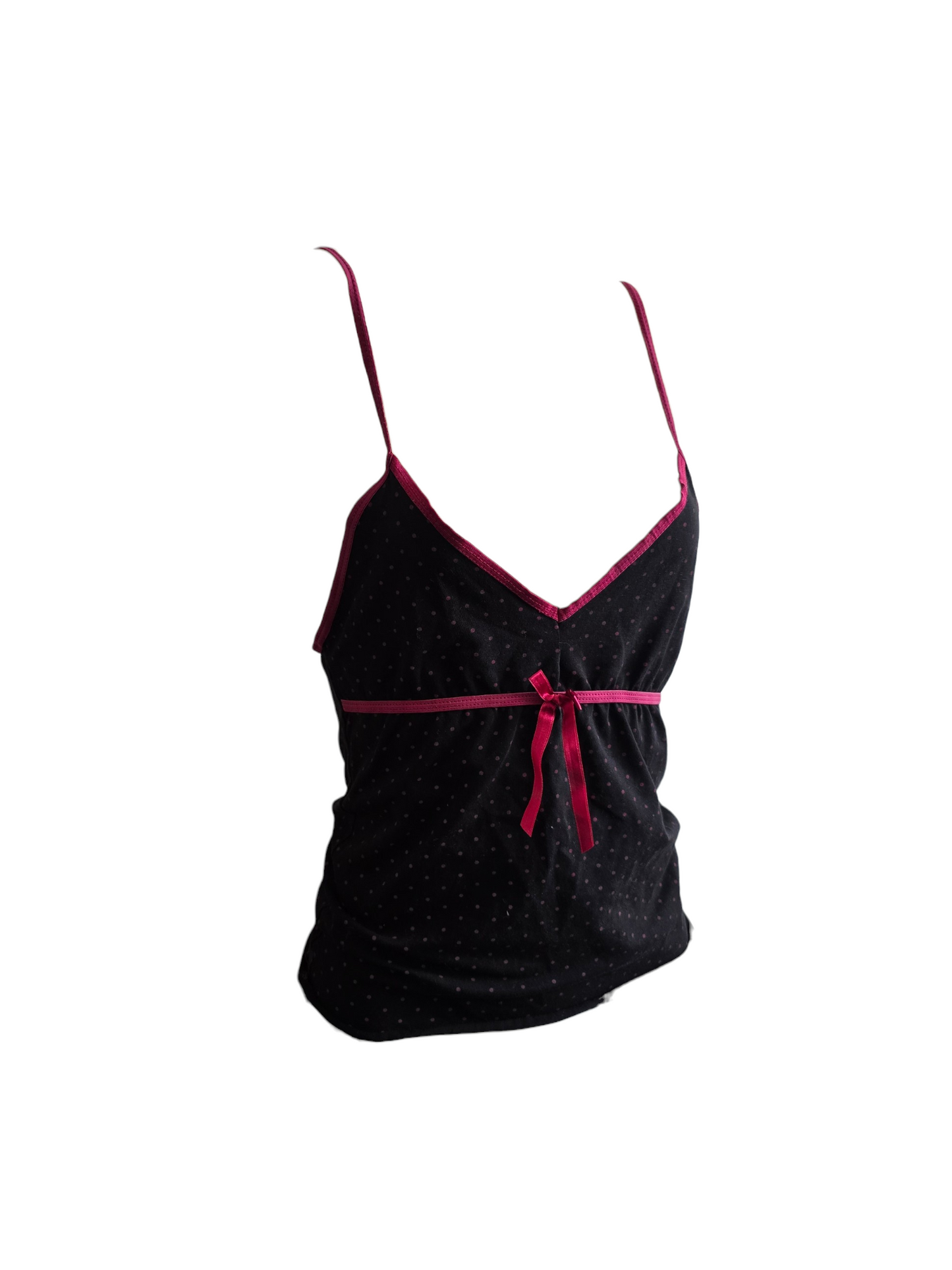 2000s vintage coquette polka dots babydoll top - zimfriperie