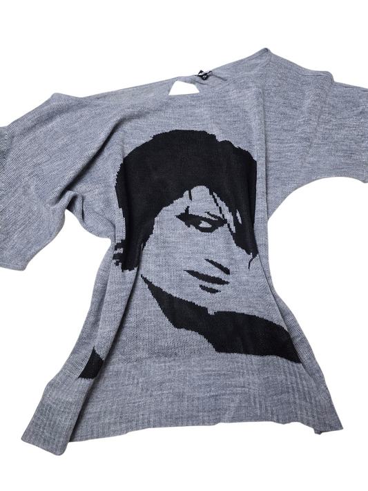 00s vintage indie sleaze batwing sweater