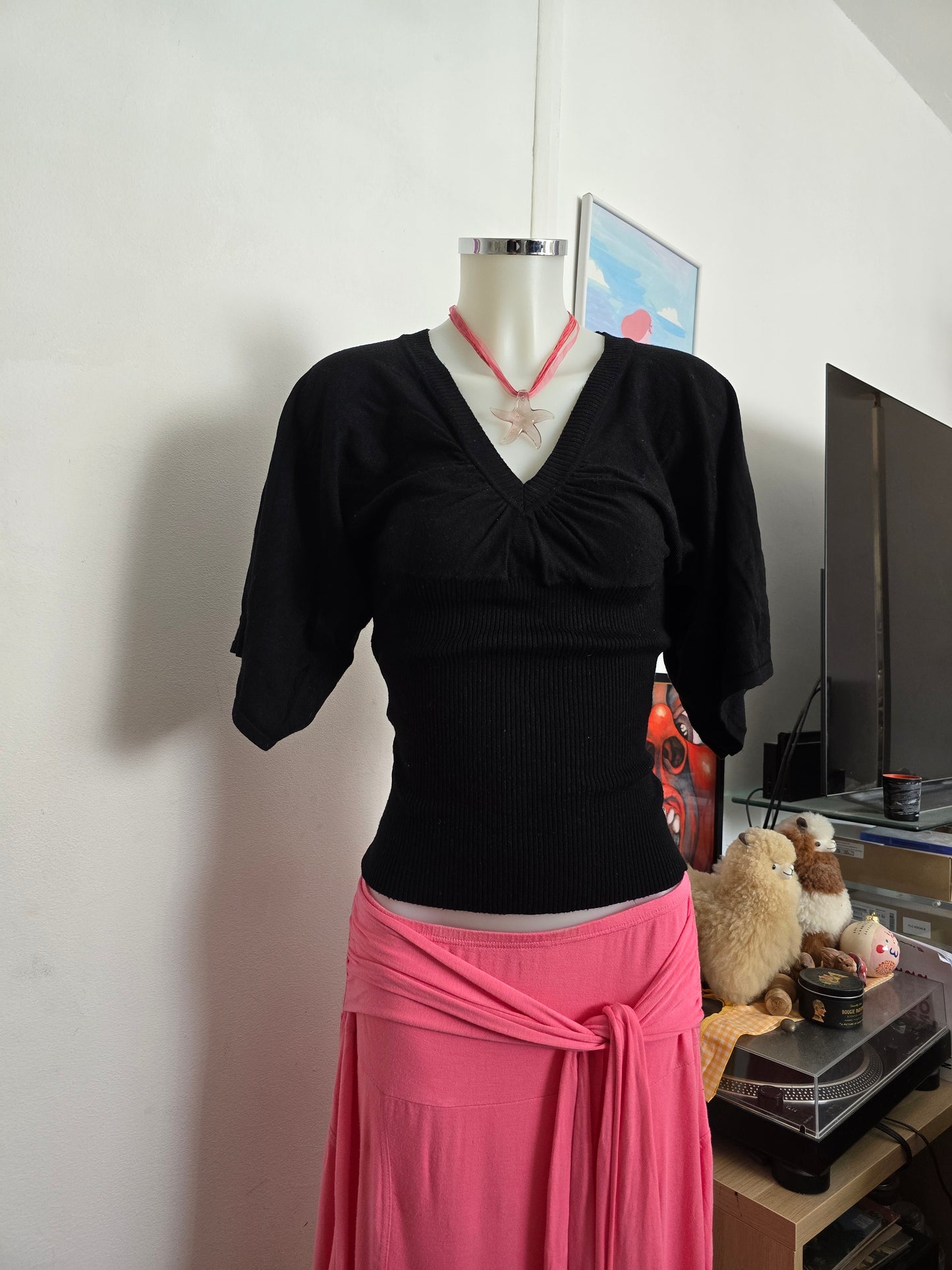 00s vintage indie sleaze batwing sweater