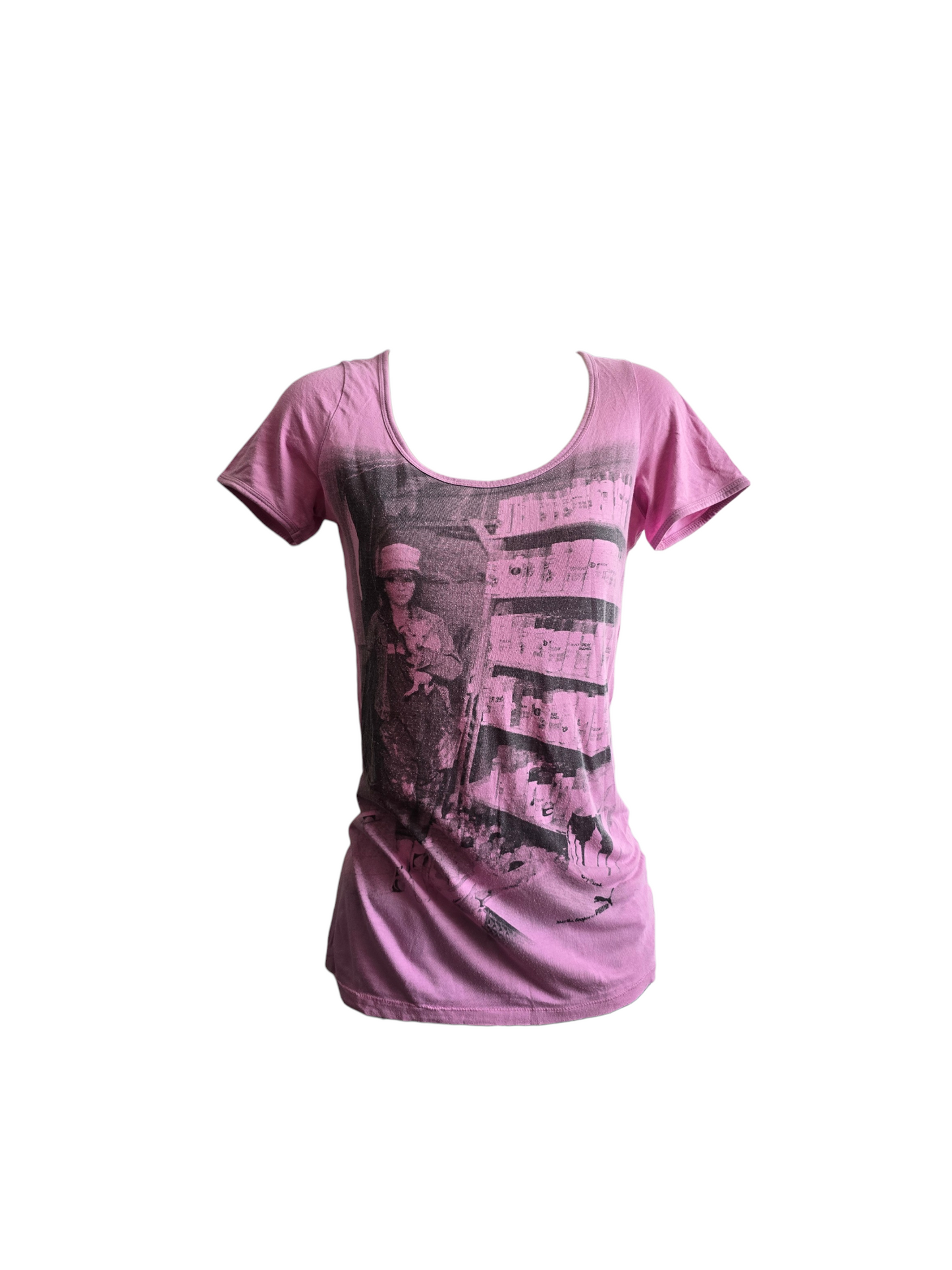 2000s vintage indie sleaze printed tshirt - zimfriperie