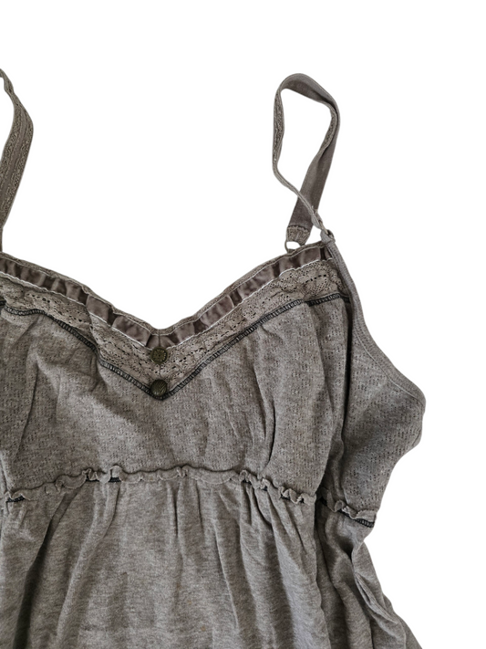 2000s vintage whimsical babydoll top