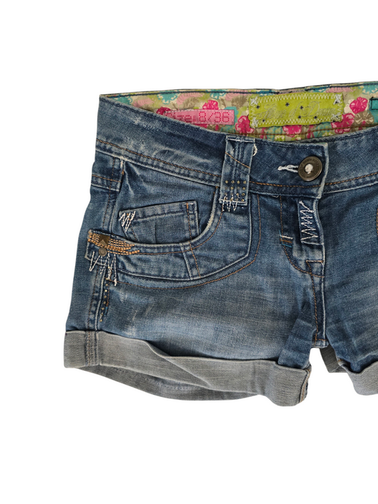 2000s vintage whimsical rise denim short - zimfriperie