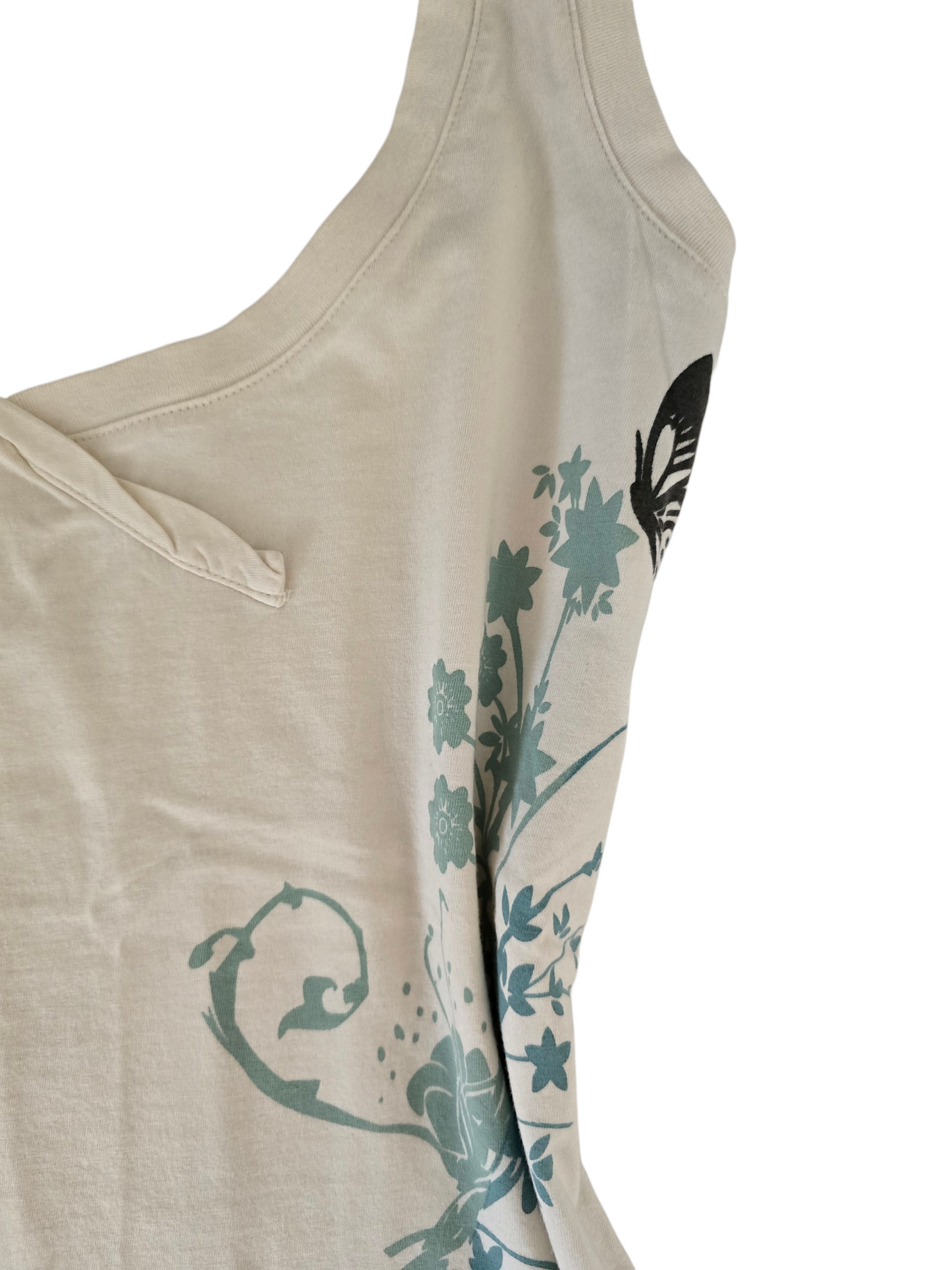 2000s vintage yoga mom bleached top