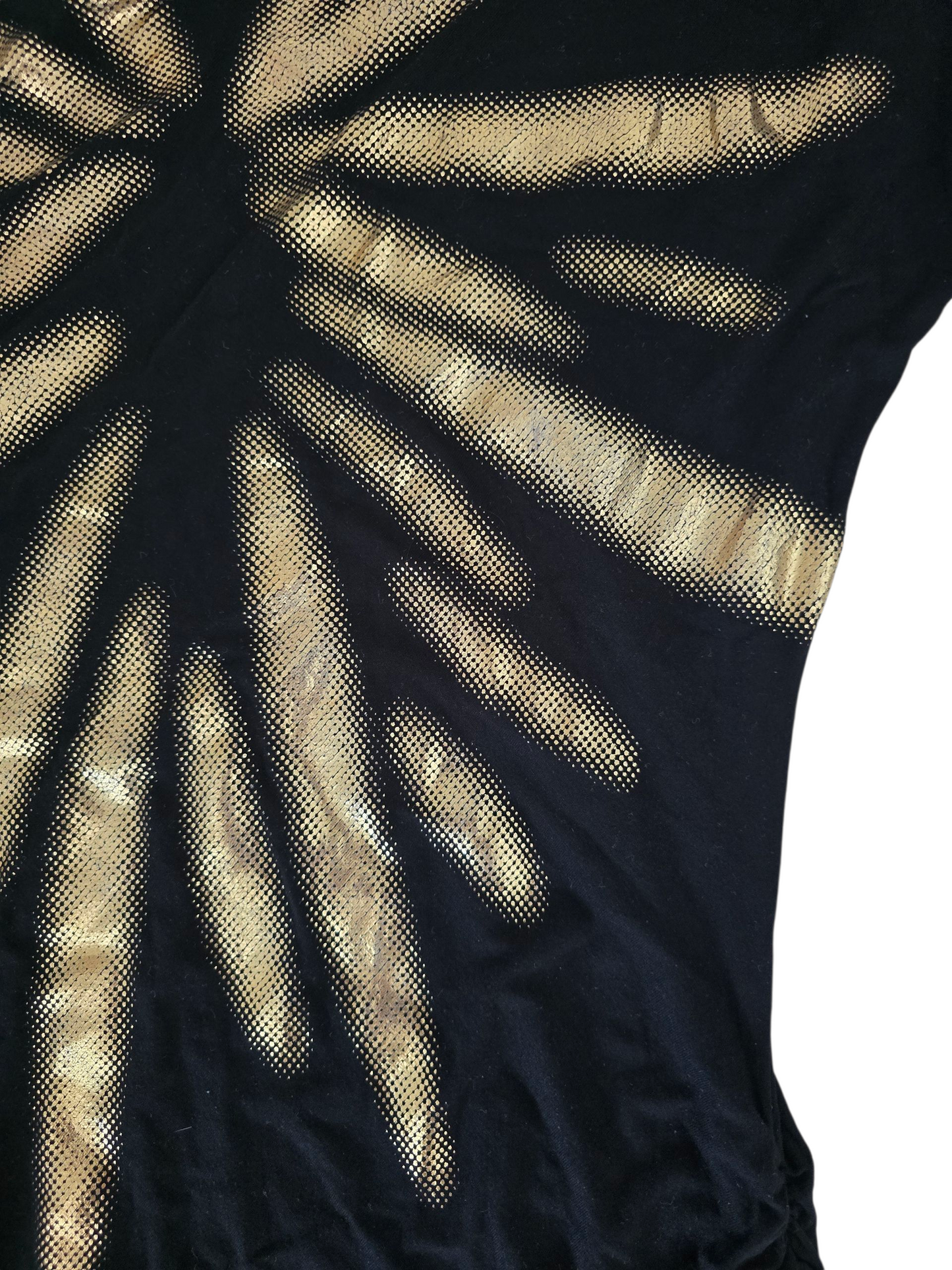 00s vintage indie sleaze asymmetrical batwing dress