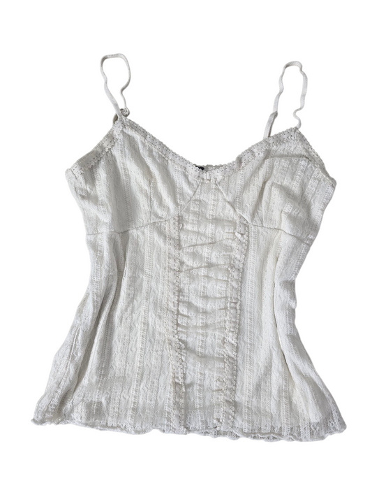 00s vintage romantic coquette lace babydoll top