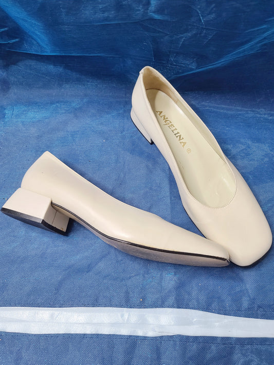 Escarpins vintage crème - zimfriperie