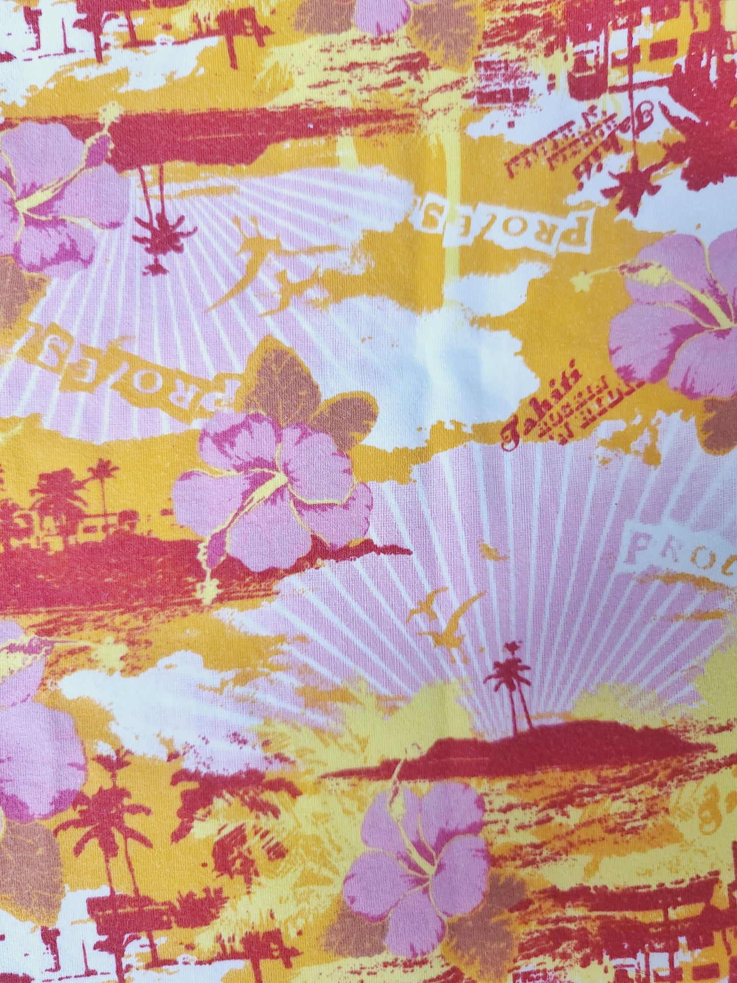 Colorful y2k graphic top