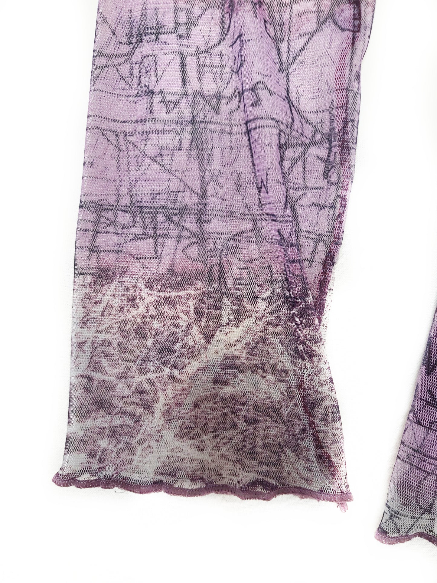 Aesthetic grunge mesh top