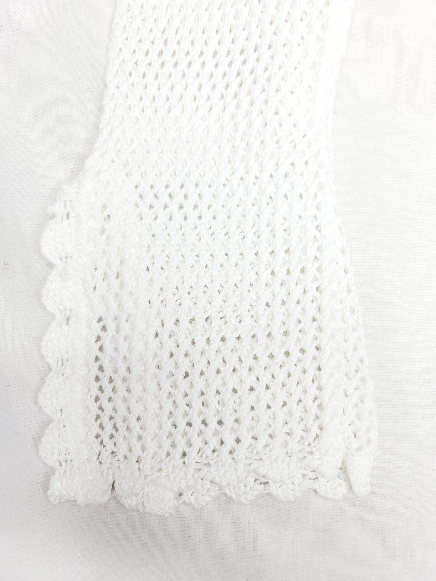 White vintage mesh sweater
