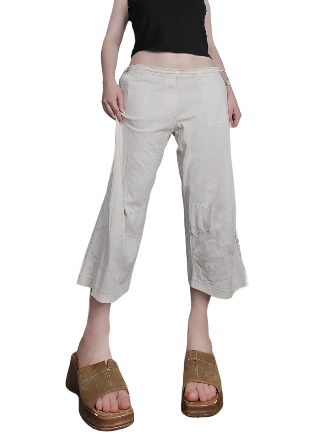 Vintage sportswear capri pants