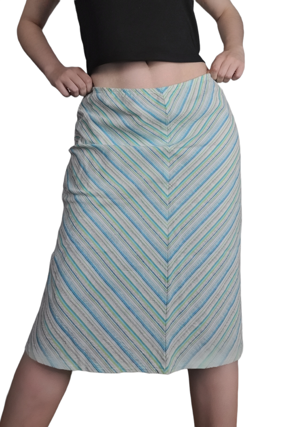 Vintage 90s pastel striped skirt