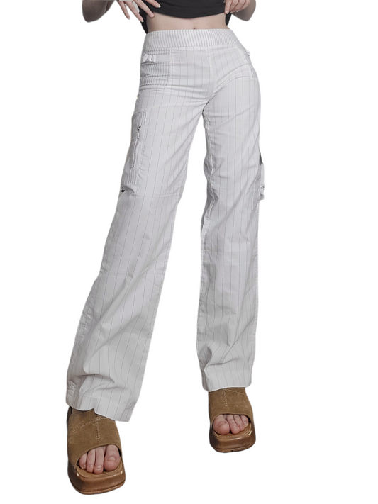 Cargo y2k techwear white