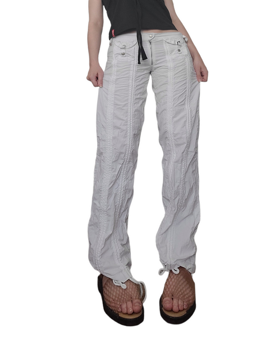 Cargo techwear y2k white