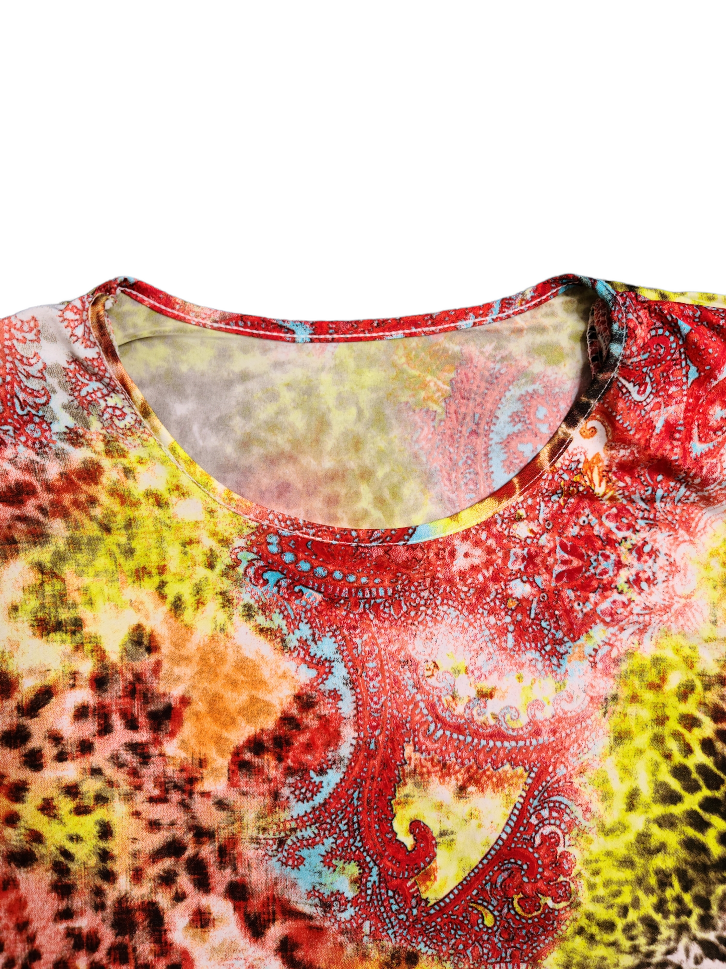 Colorful y2k stretch top