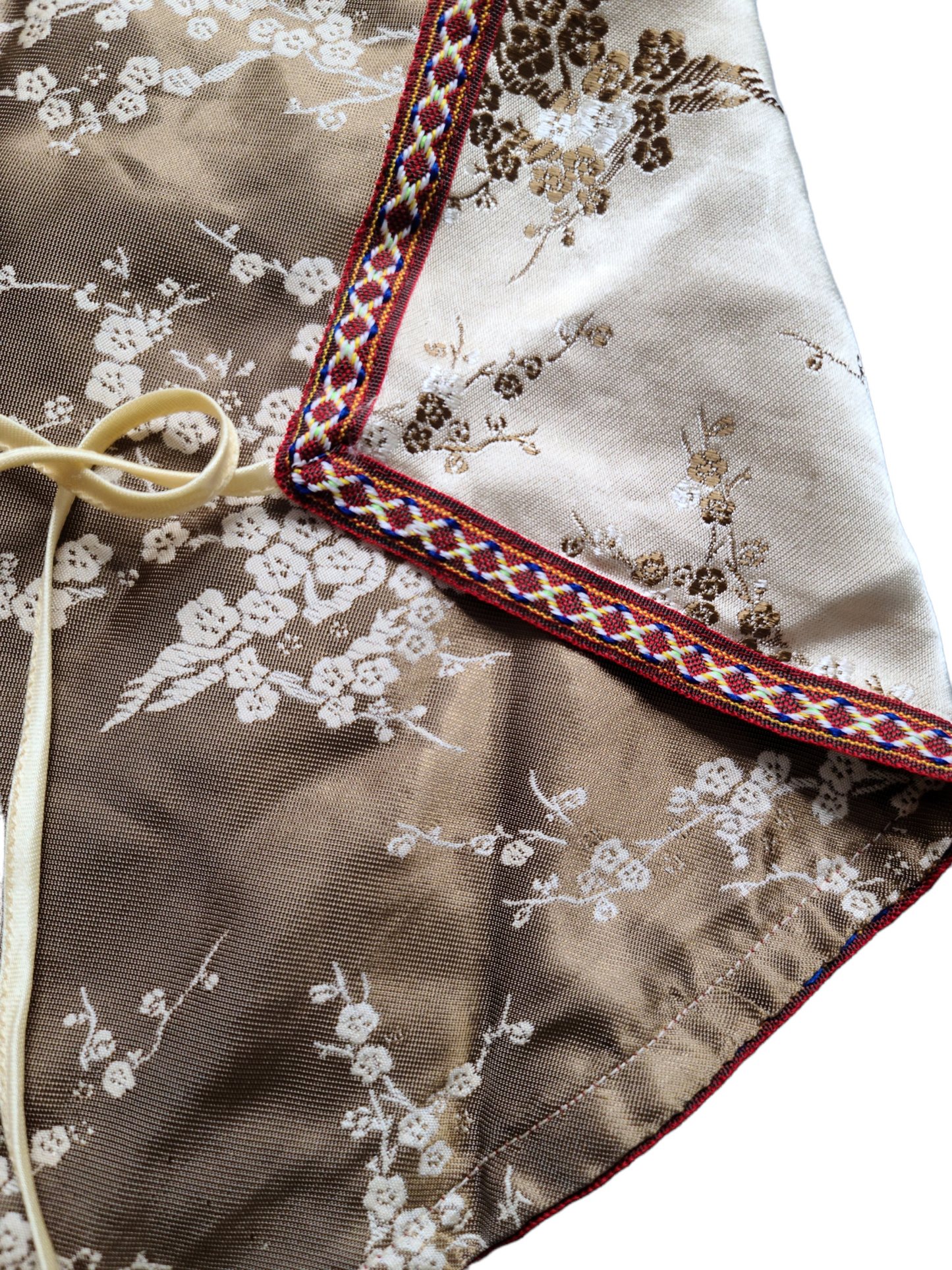 Vintage Asian pattern backless top