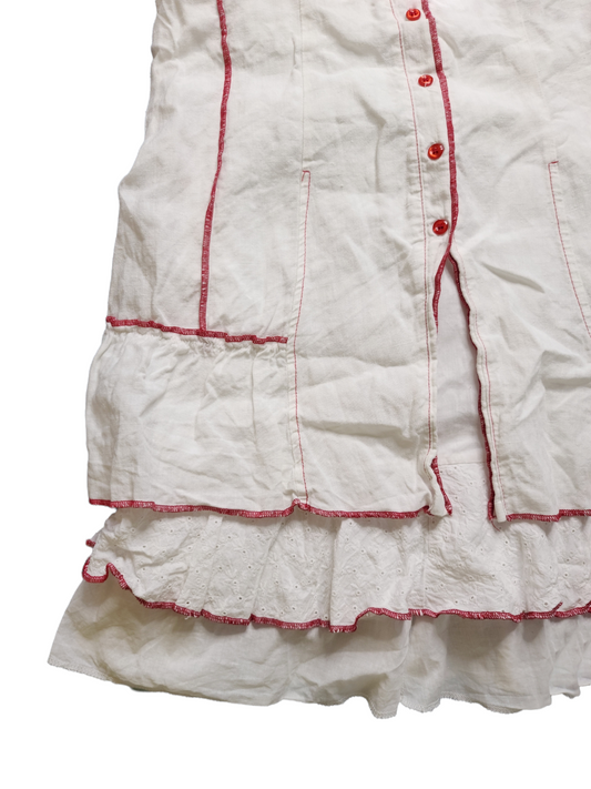 Fairygrunge white ruffle dress