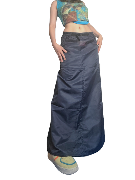 Long parachute gorpcore skirt