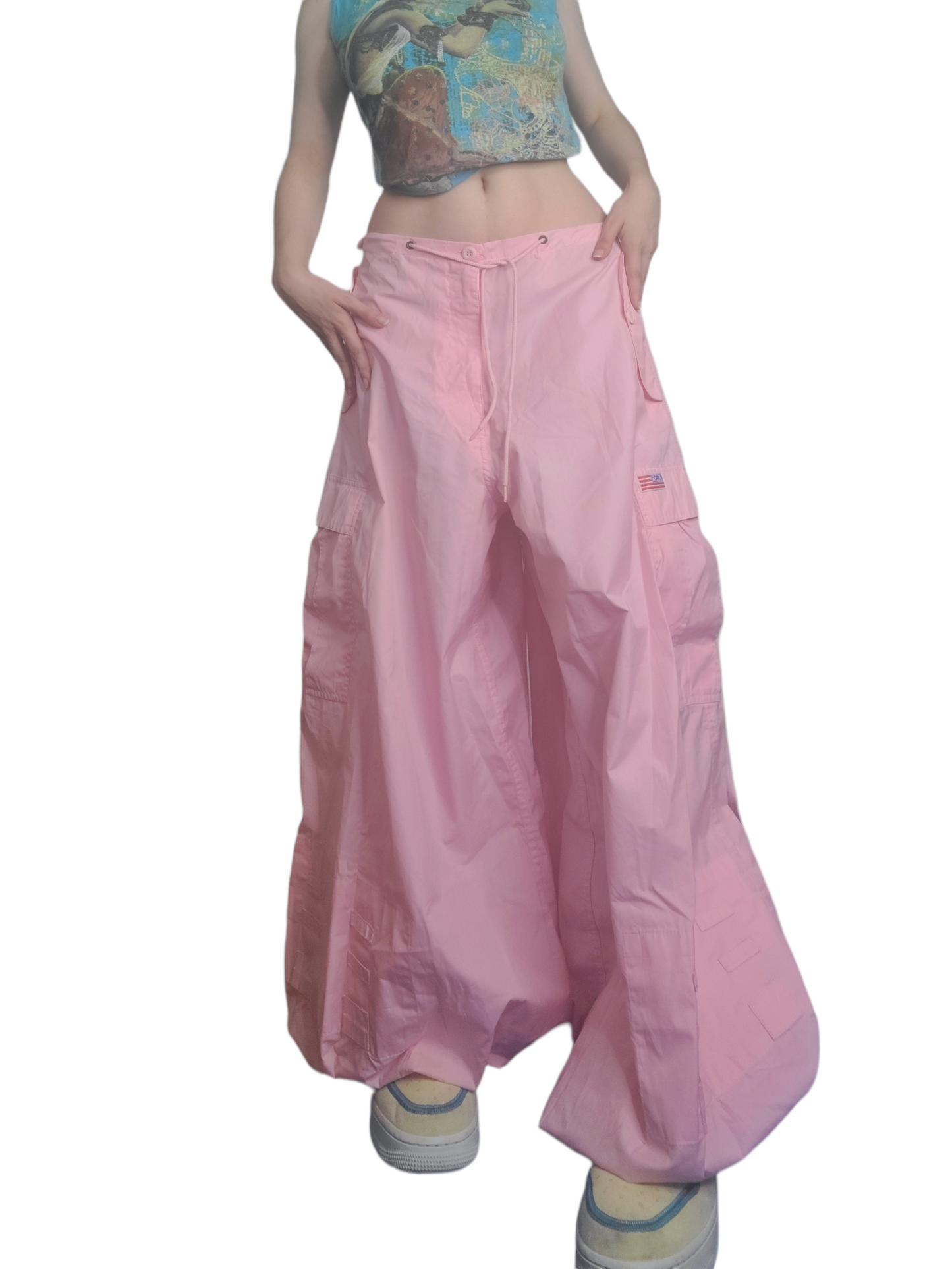 Vintage pink parachute cargo