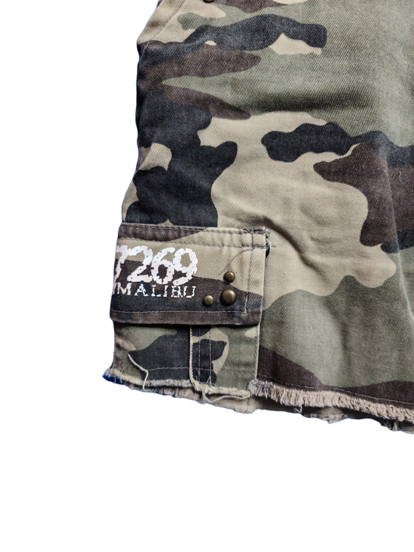 y2k military cargo mini skirt